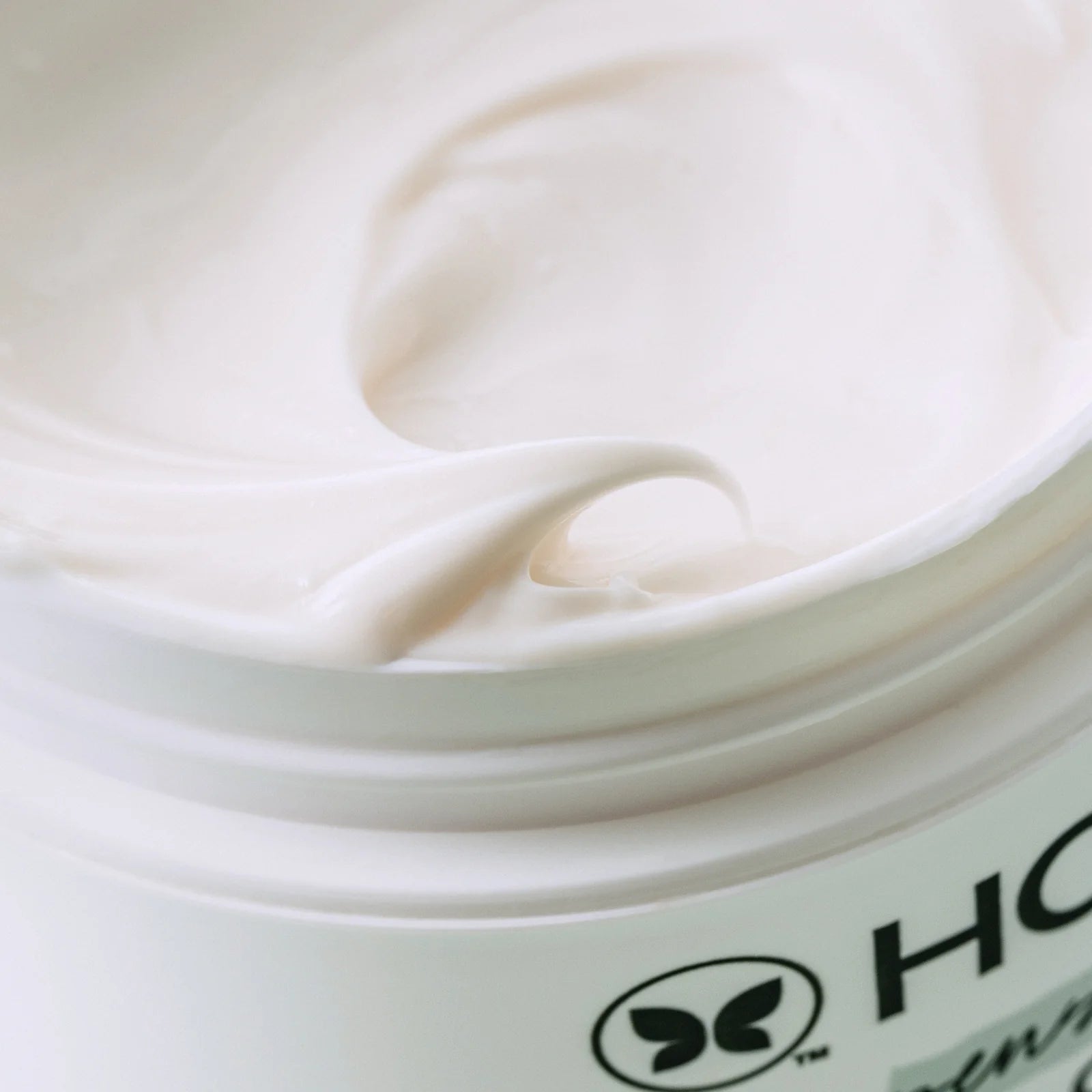 Close-up of cream in a jar