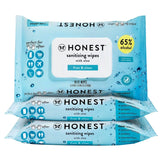 The Honest Company Alcohol Hand Sanitizing Wipes 3pk/150ct + 30ct Sniffer Soothers Nose and Face Wipes + 2 fl oz Hand Sanitizer Spray