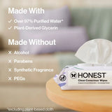 The Honest Company Calm + Cleanse Plant-Based Baby Wipes - Lavender