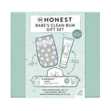 The Honest Company Babe's Clean Bum Gift Set: Basic Cleansing, Diaper Rash Cream, Unscented, 9 Pieces