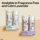 The Honest Company Calm Disney Shampoo + Body Wash and Lotion Duo - Lavender - 18.5 fl oz: Moisturizing, Dye-Free, Phthalate-Free