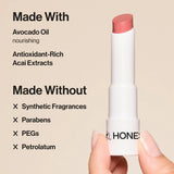 Honest Beauty Tinted Lip Balm with Avocado Oil - 0.14oz