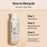 The Honest Company Sensitive Shampoo + Body Wash 18 fl oz + Shampoo + Body Wash Refill 32 fl oz