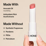 Honest Beauty Tinted Lip Balm with Avocado Oil - 0.14oz