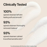 Honest Beauty Sensitive Skin Calming Cream Cleanser with Hyaluronic and Amino Acids - 4 fl oz