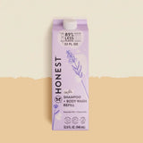 The Honest Company Calm Shampoo + Body Wash Refill, Lavender - 32 fl oz: Suitable for All Hair Types, Daily Use, Baby 2-In-1 Formula, Free from Dyes