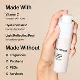 Honest Beauty Vitamin C Radiance Serum with Hyaluronic Acid - 1 fl oz: Skin Tone Improvement, Brightening, Anti-Aging, Hydrating