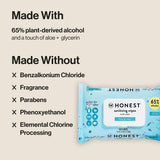 The Honest Company Alcohol Hand Sanitizing Wipes 3pk/150ct + 30ct Sniffer Soothers Nose and Face Wipes + 2 fl oz Hand Sanitizer Spray