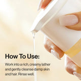 The Honest Company Sensitive Shampoo + Body Wash 18 fl oz + Shampoo + Body Wash Refill 32 fl oz